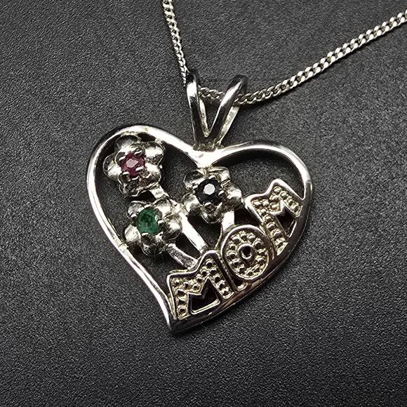 Avon Sterling Silver Mother's Day Necklace Pendant 925 Mom Gift - Picture 1 of 7